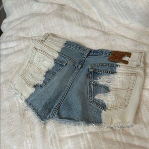 Levi’s Vintage Two-Tone Denim Shorts